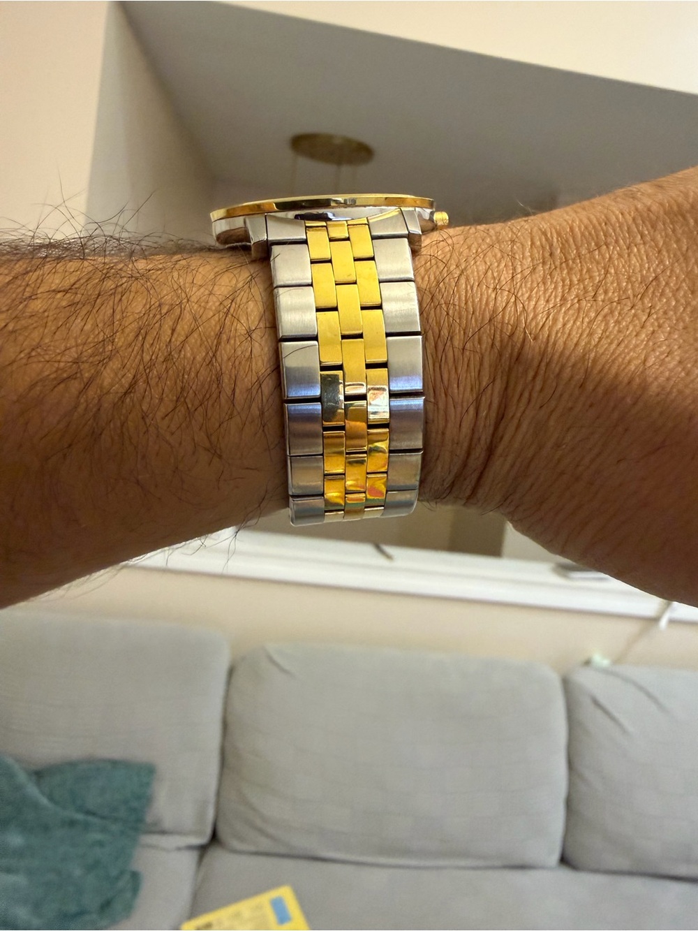Movado Museum Classic 07.1.19.1462 Men's Diamond Black Dial Two-Tone Watch 7" - Picture 4 of 16
